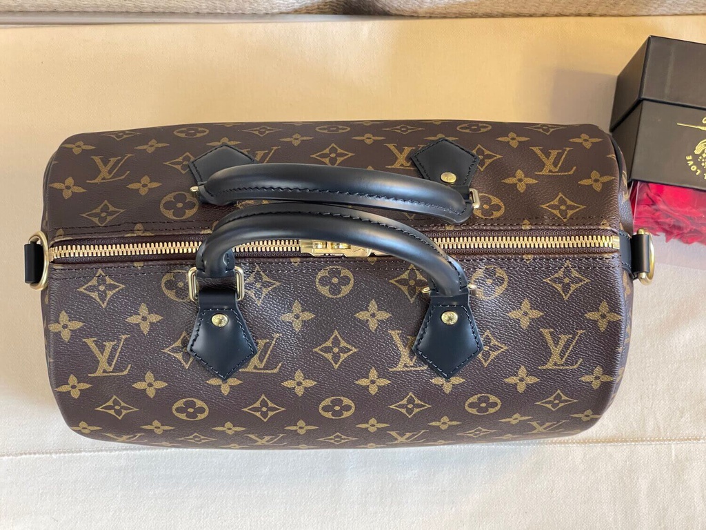 Louis vuitton world tour speedy black handles sale